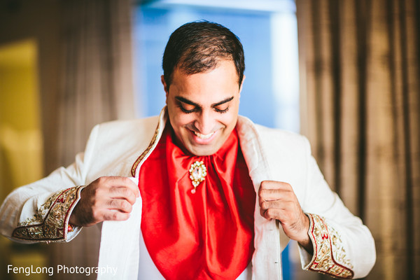 Groom Getting Ready