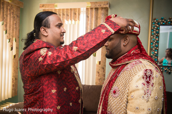 Groom Getting Ready