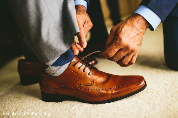 Groom Getting Ready