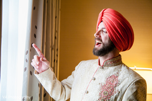 Groom Getting Ready