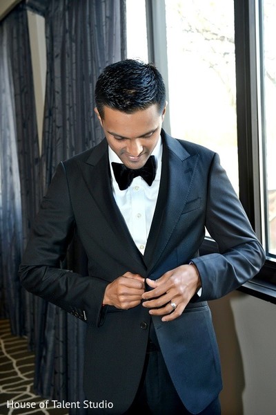 Groom Getting Ready