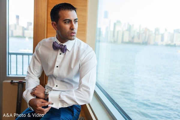 Groom Getting Ready