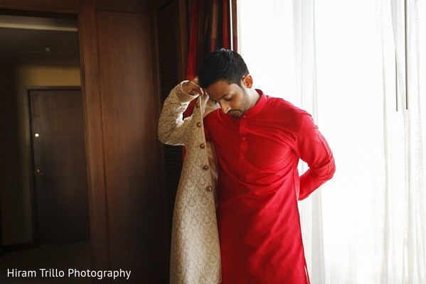 Groom Getting Ready