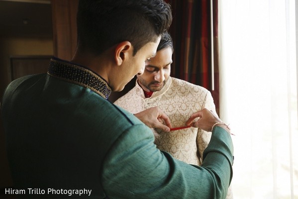 Groom Getting Ready