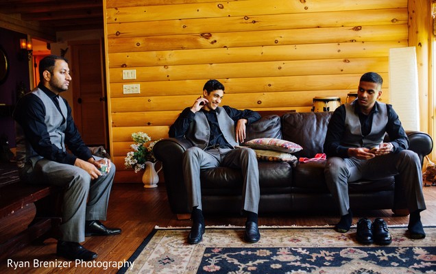 Groom Getting Ready