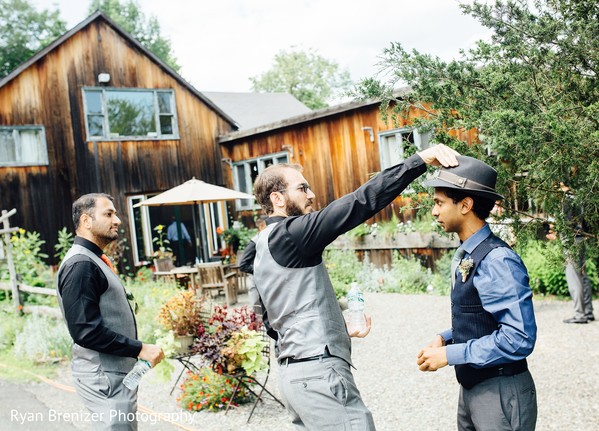 Groom Getting Ready