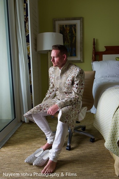 Groom Getting Ready