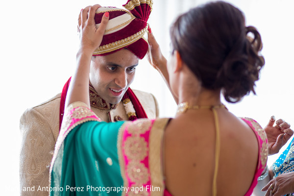 Groom Getting Ready