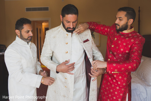 Groom Getting Ready