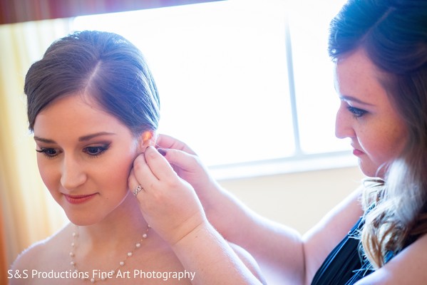 Bride Getting Ready for the Reception