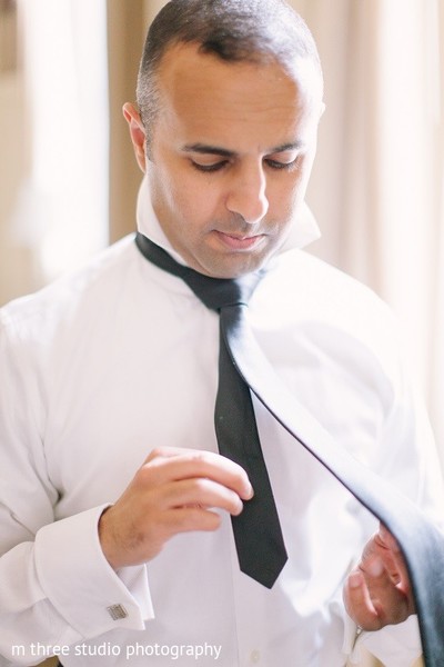 Groom Getting Ready