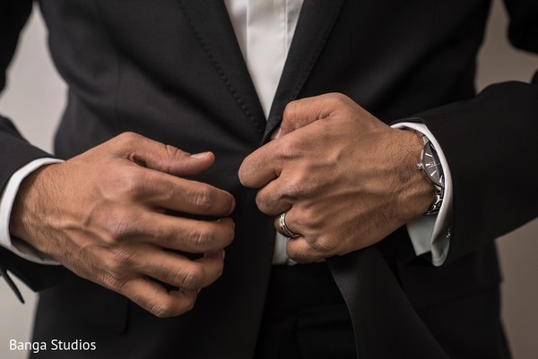 Groom Getting Ready