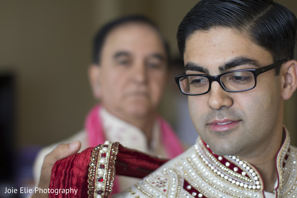 Groom Getting Ready