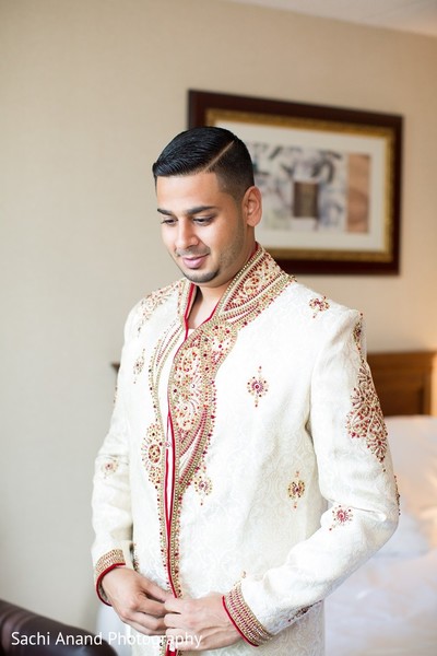 Groom Getting Ready