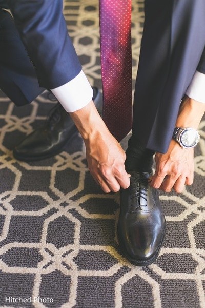 Groom Getting Ready