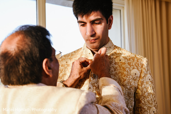 Groom Getting Ready