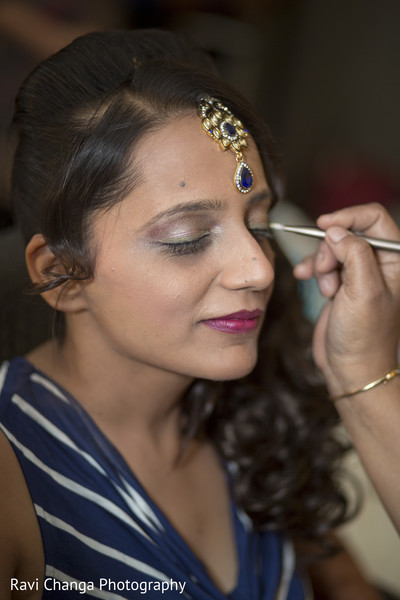 Bride Getting Ready for Sangeet