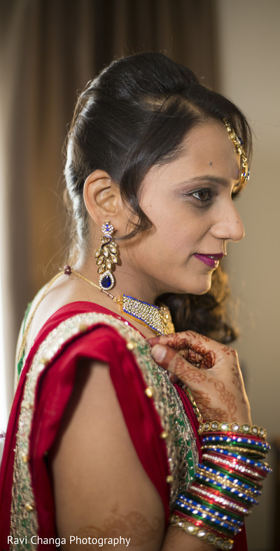 Bride Getting Ready for Sangeet