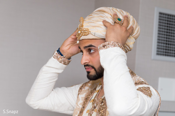 Groom Getting Ready