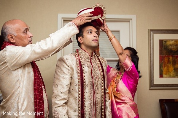 Groom Getting Ready