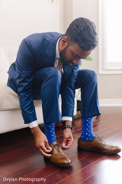 Groom Getting Ready