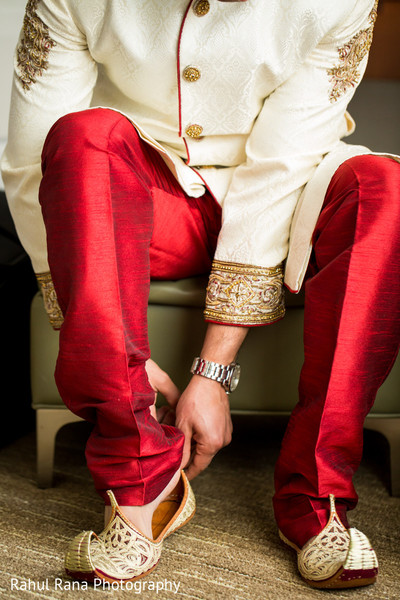 Groom Getting Ready