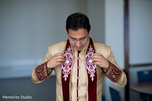 Groom Getting Ready