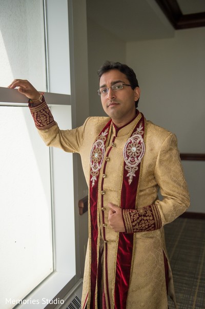 Groom Getting Ready