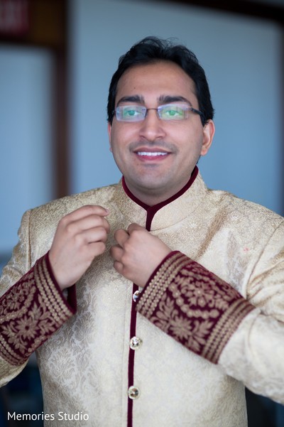 Groom Getting Ready