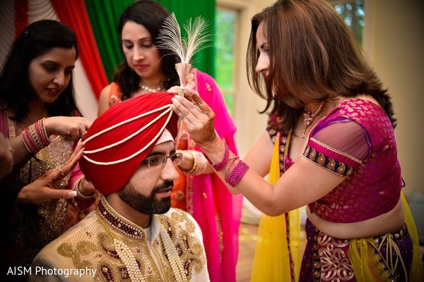 Groom Getting Ready