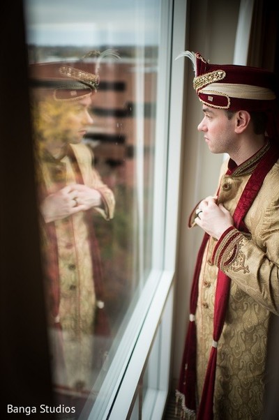 Groom Getting Ready