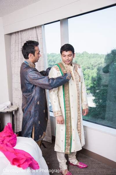 Groom Getting Ready