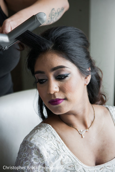 Bride Getting Ready for Reception