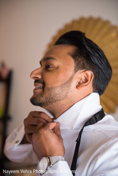 Groom Getting Ready