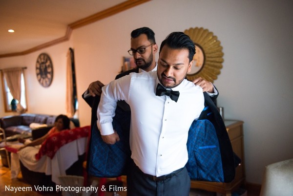 Groom Getting Ready