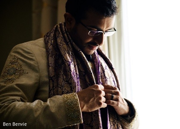 Groom Getting Ready