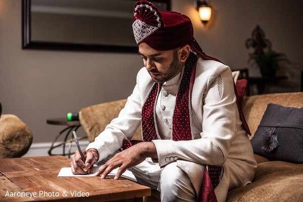 Groom Getting Ready