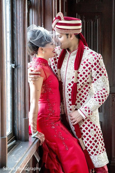 bride and groom portrait