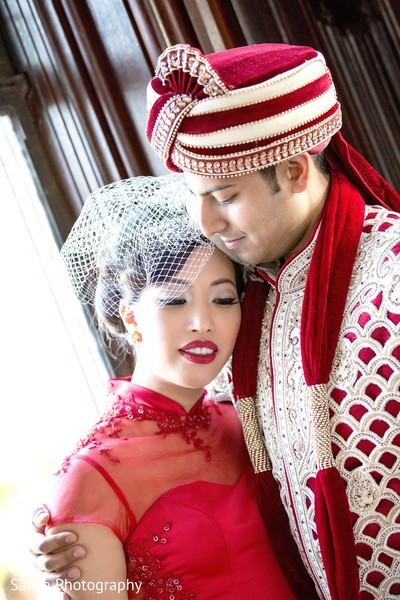 bride and groom portrait