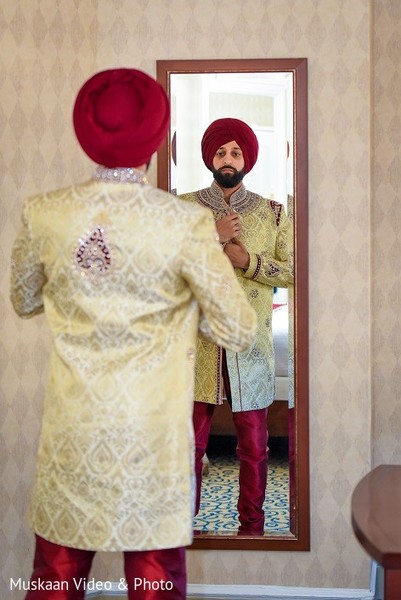 Groom Getting Ready