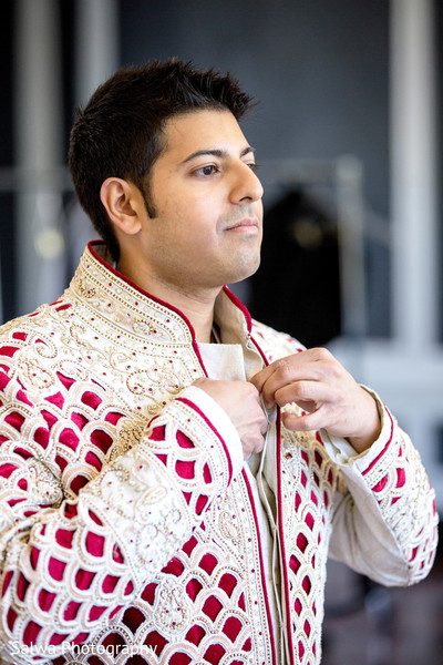 Groom Getting Ready