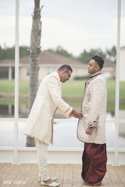 Groom Getting Ready