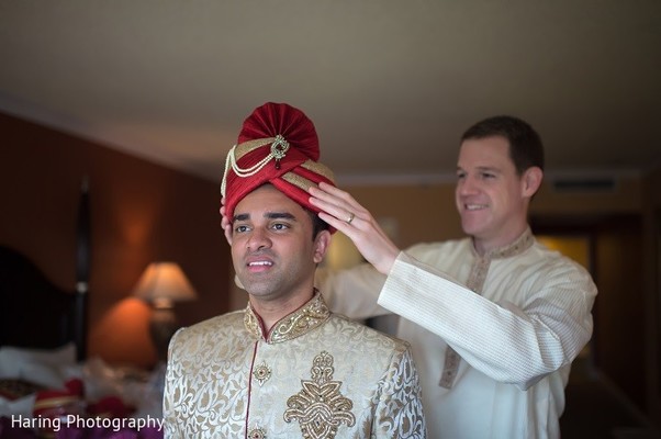 Groom Getting Ready