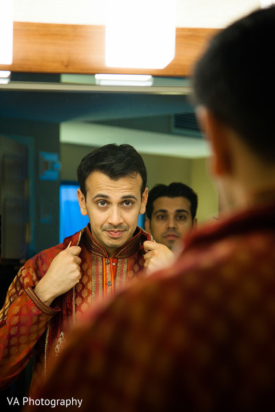 groom getting ready