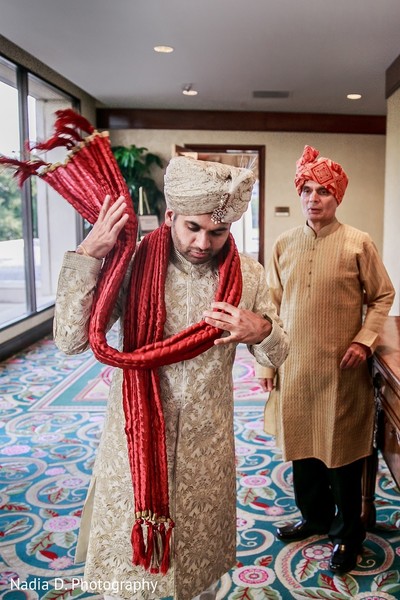 Groom Getting Ready