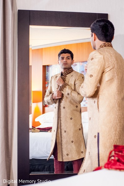 groom getting ready