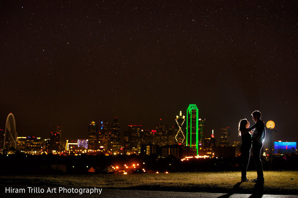 Indian wedding engagement portraits