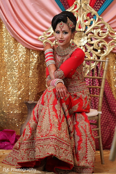 portrait of indian bride