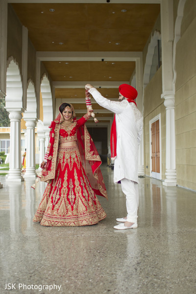 Indian bride and groom photography