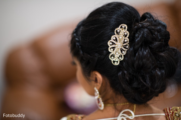 hairstyle for Indian bride